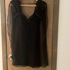 Legends Black Evening Beaded Dress